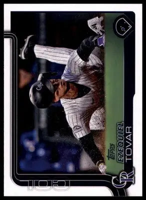 Ezequiel Tovar 2025 Topps #343 Colorado Rockies - Baseball Card Single