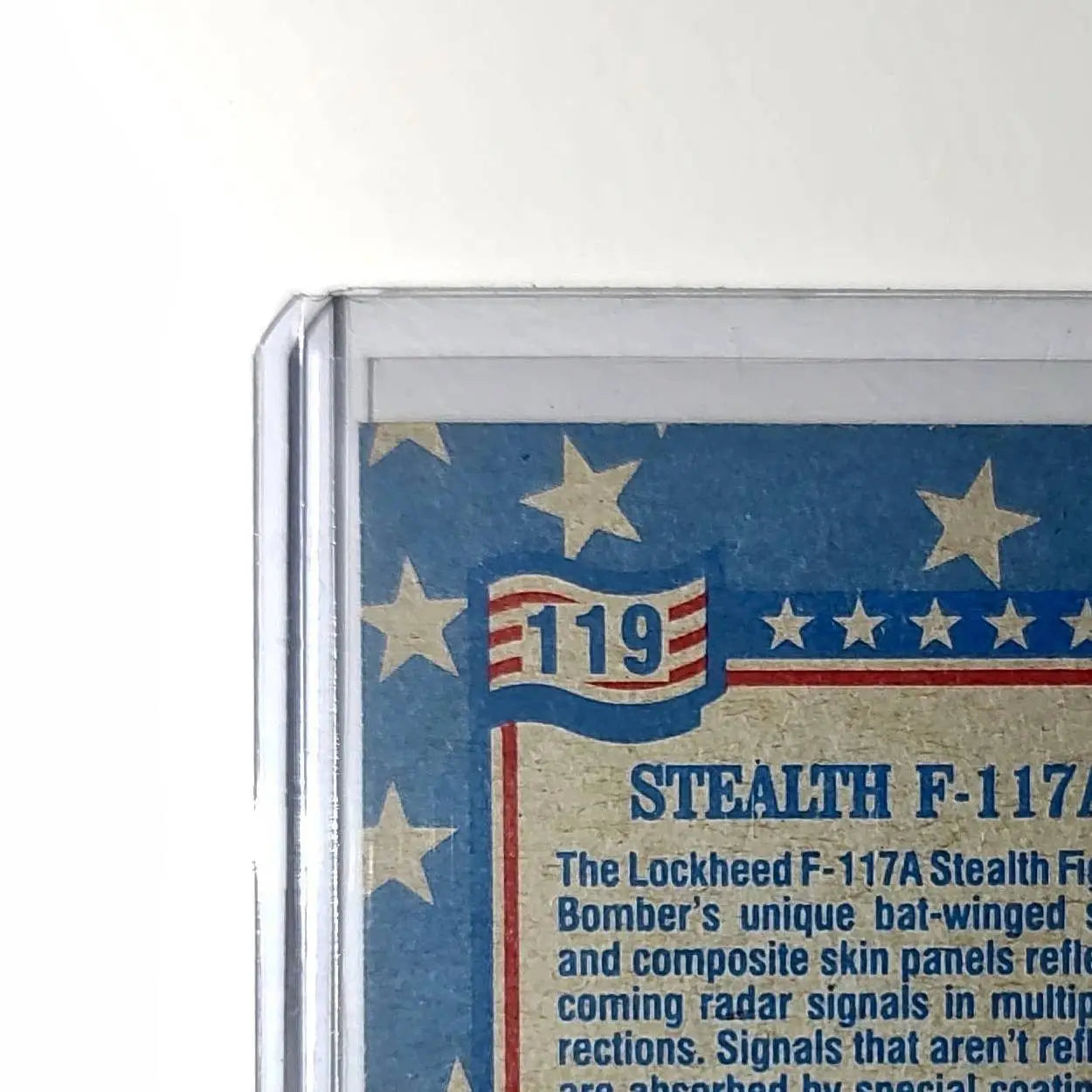 F-117A Stealth Fighter 1991 Topps Desert Storm #119 Card - Non-Sports Card Single