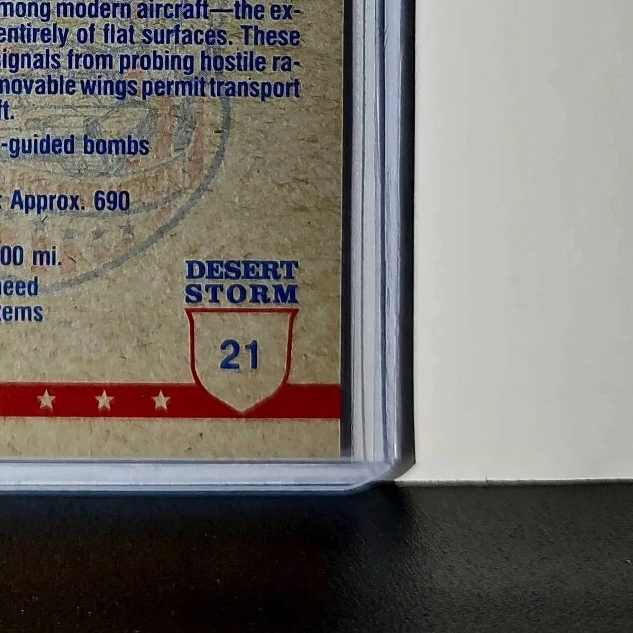 F-117A Stealth Fighter 1991 Topps Desert Storm #21 Card - Other