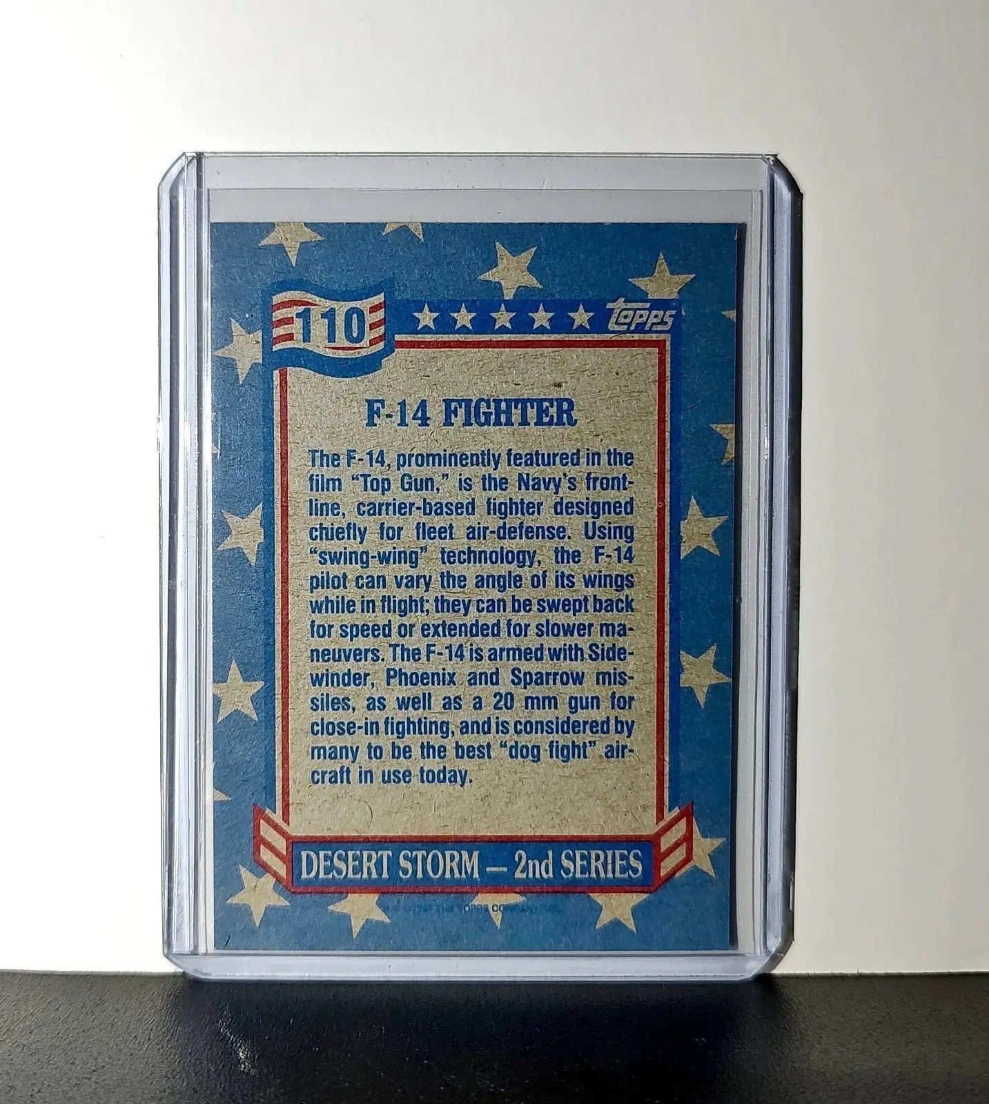 F-14 Fighter 1991 Topps Desert Storm #110 Card - Other