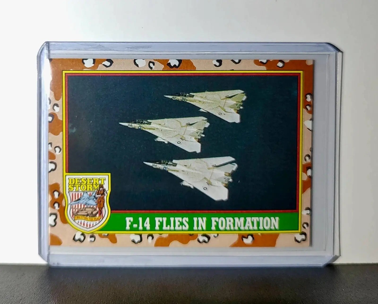 F-14 Flies in Formation 1991 Topps Desert Storm #22 Card - Other