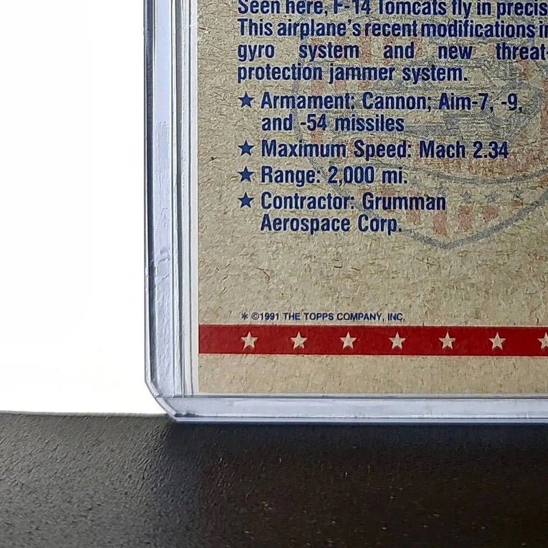 F-14 Flies in Formation 1991 Topps Desert Storm #22 Card - Other