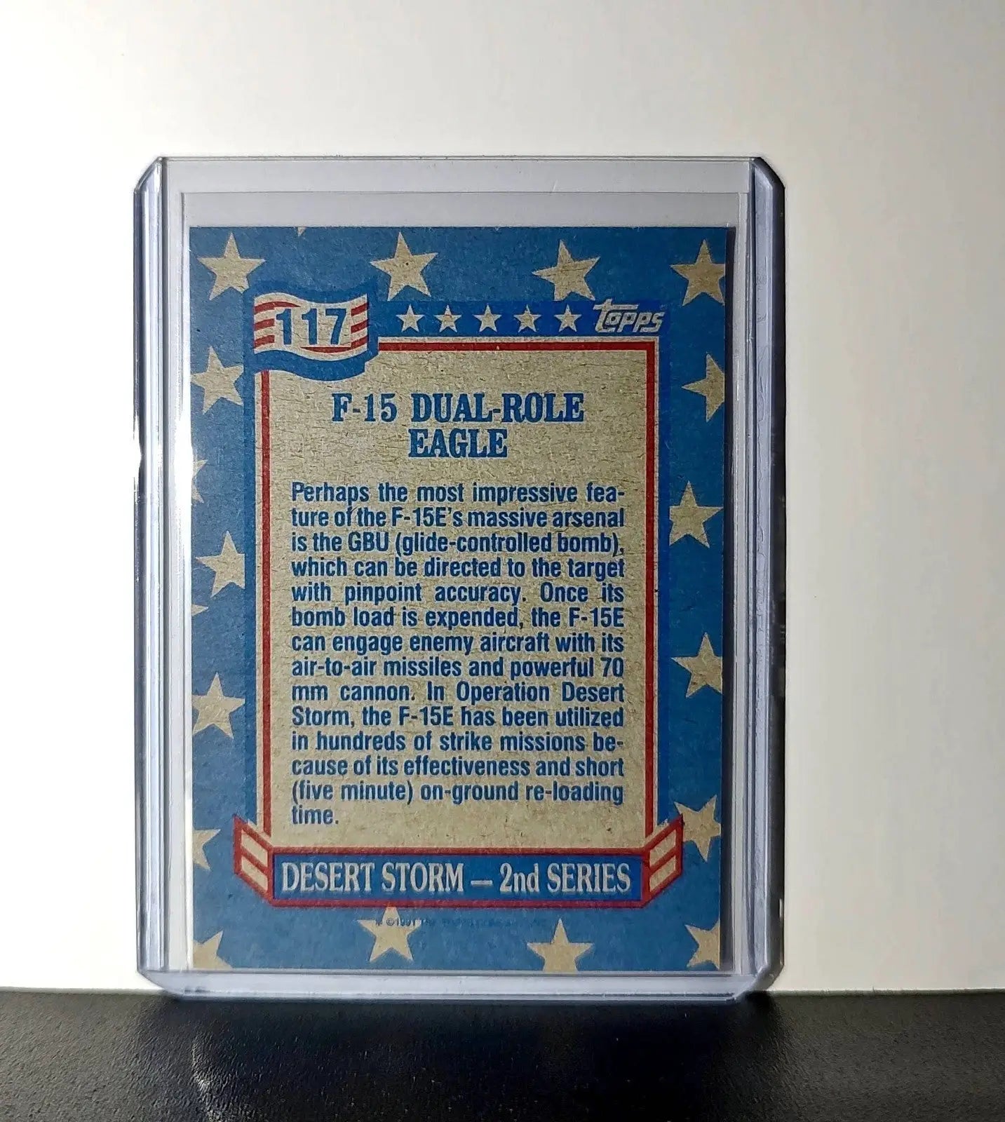 F-15 Dual-Role Eagle 1991 Topps Desert Storm #117 Card - Other