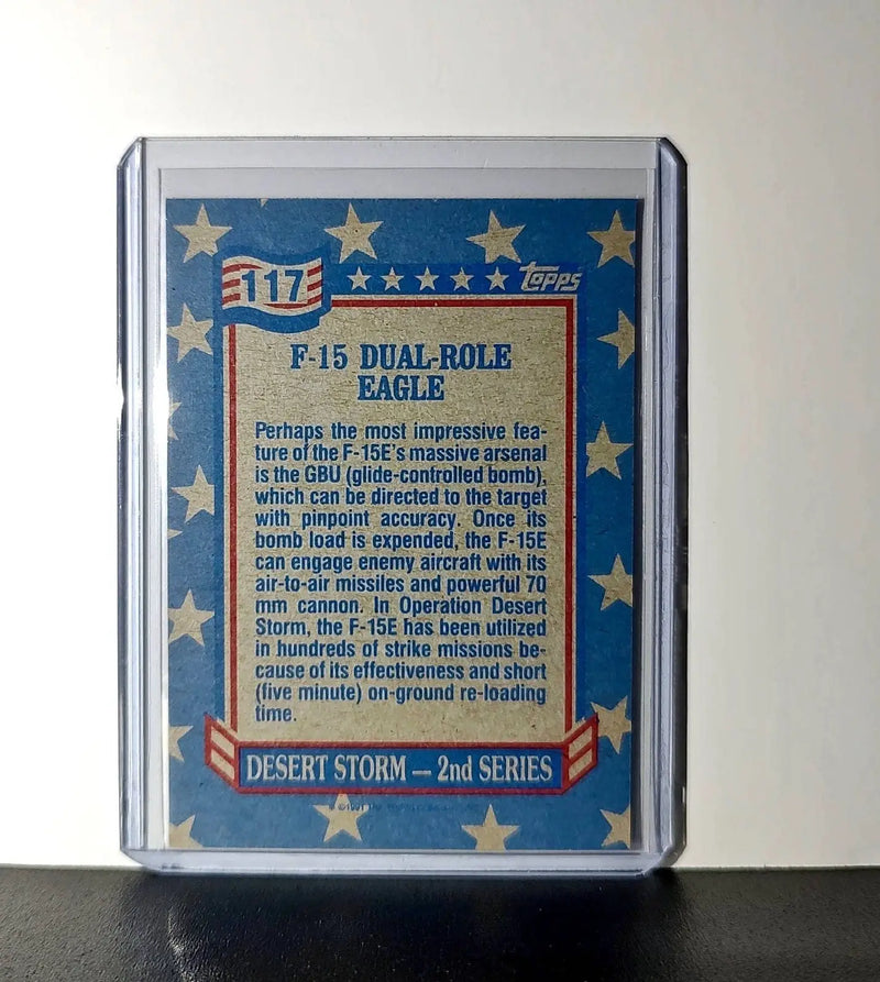 F-15 Dual-Role Eagle 1991 Topps Desert Storm #117 Card - Other