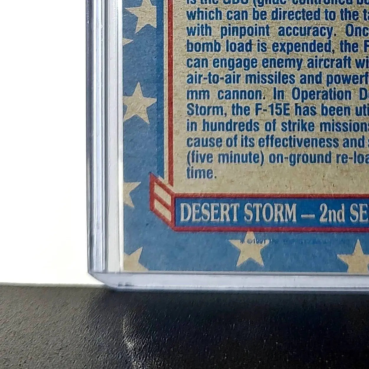 F-15 Dual-Role Eagle 1991 Topps Desert Storm #117 Card - Other