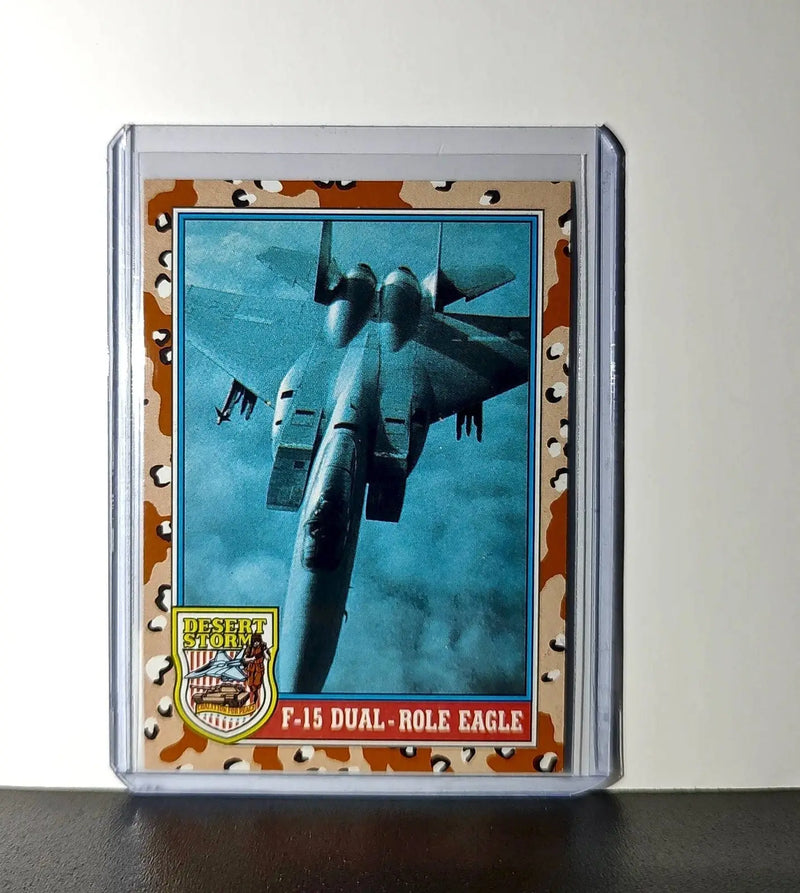 F-15 Dual-Role Eagle 1991 Topps Desert Storm #117 Card - Other