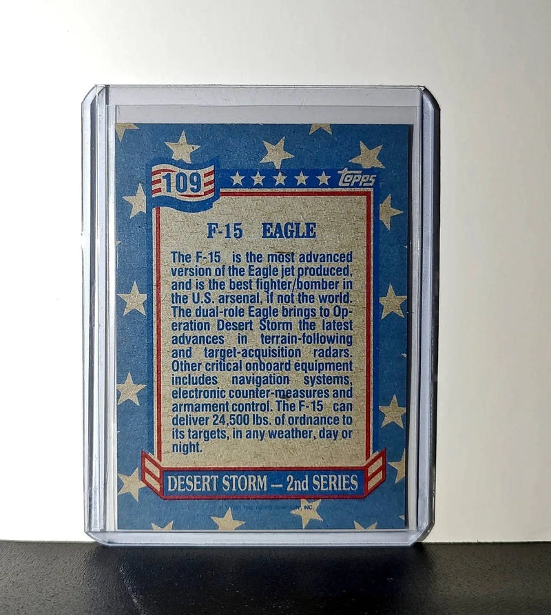 F-15 Eagle 1991 Topps Desert Storm #109 Card - Other