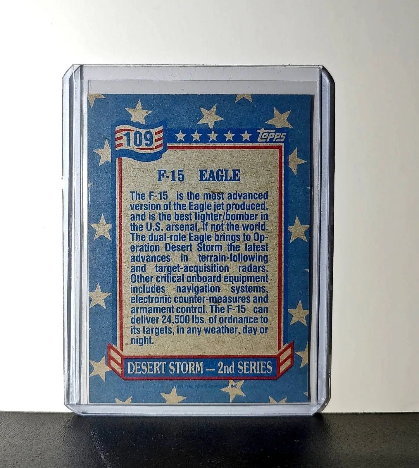 F-15 Eagle 1991 Topps Desert Storm #109 Card - Other
