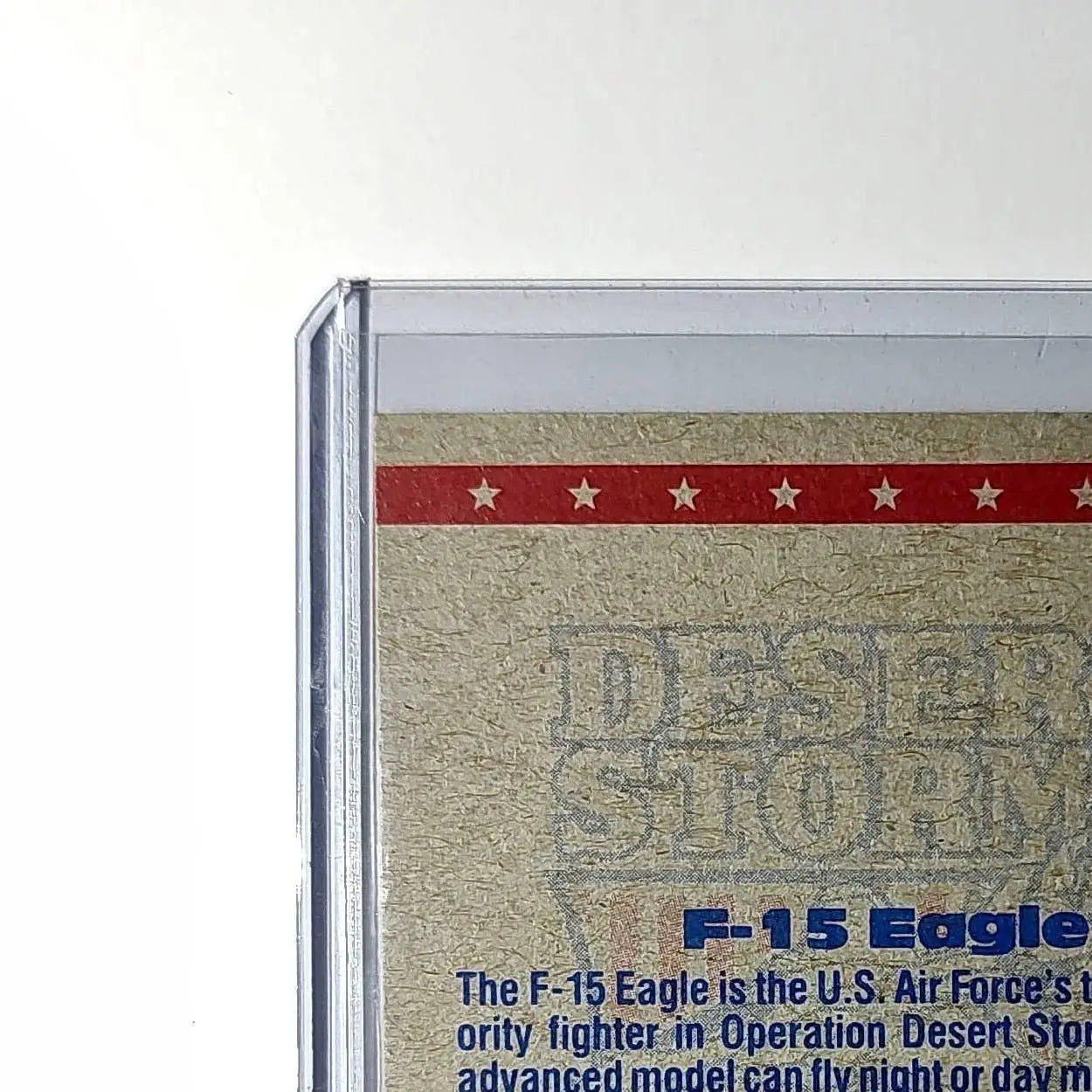 F-15 Fighter Plane 1991 Topps Desert Storm #37 Card