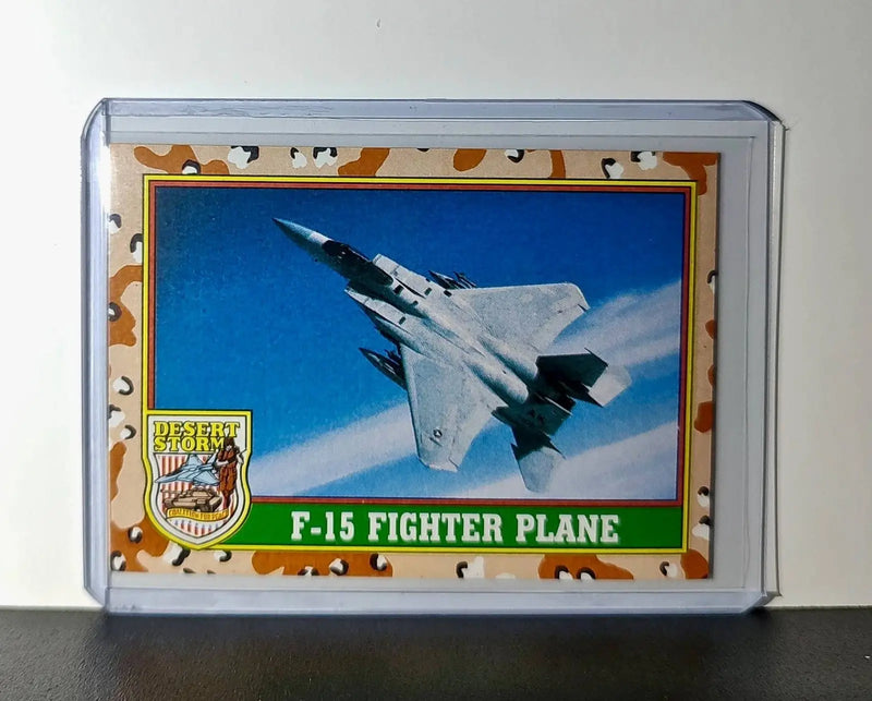F-15 Fighter Plane 1991 Topps Desert Storm #37 Card