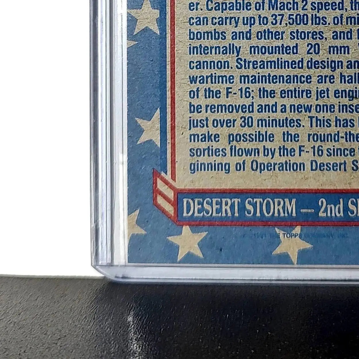 F-16 Fighter/Bomber 1991 Topps Desert Storm #108 Card - Non-Sports Card Single