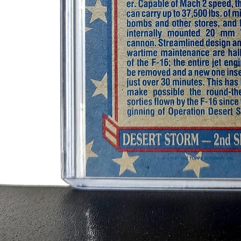 F-16 Fighter/Bomber 1991 Topps Desert Storm #108 Card - Non-Sports Card Single