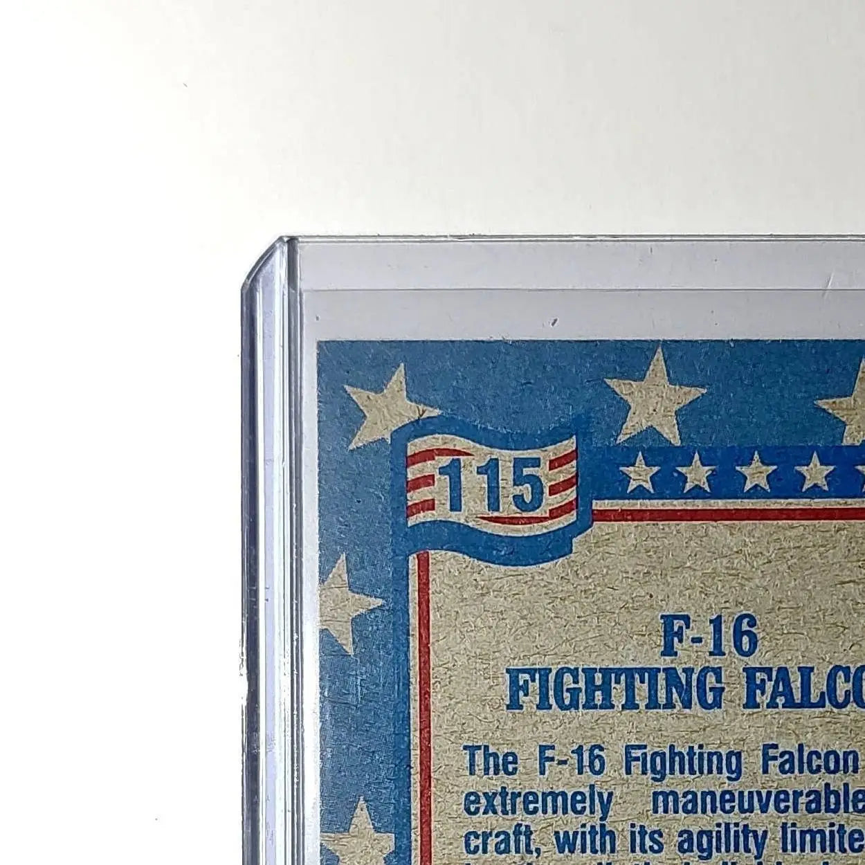 F-16 Fighting Falcon 1991 Topps Desert Storm #115 Card - Non-Sports Card Single