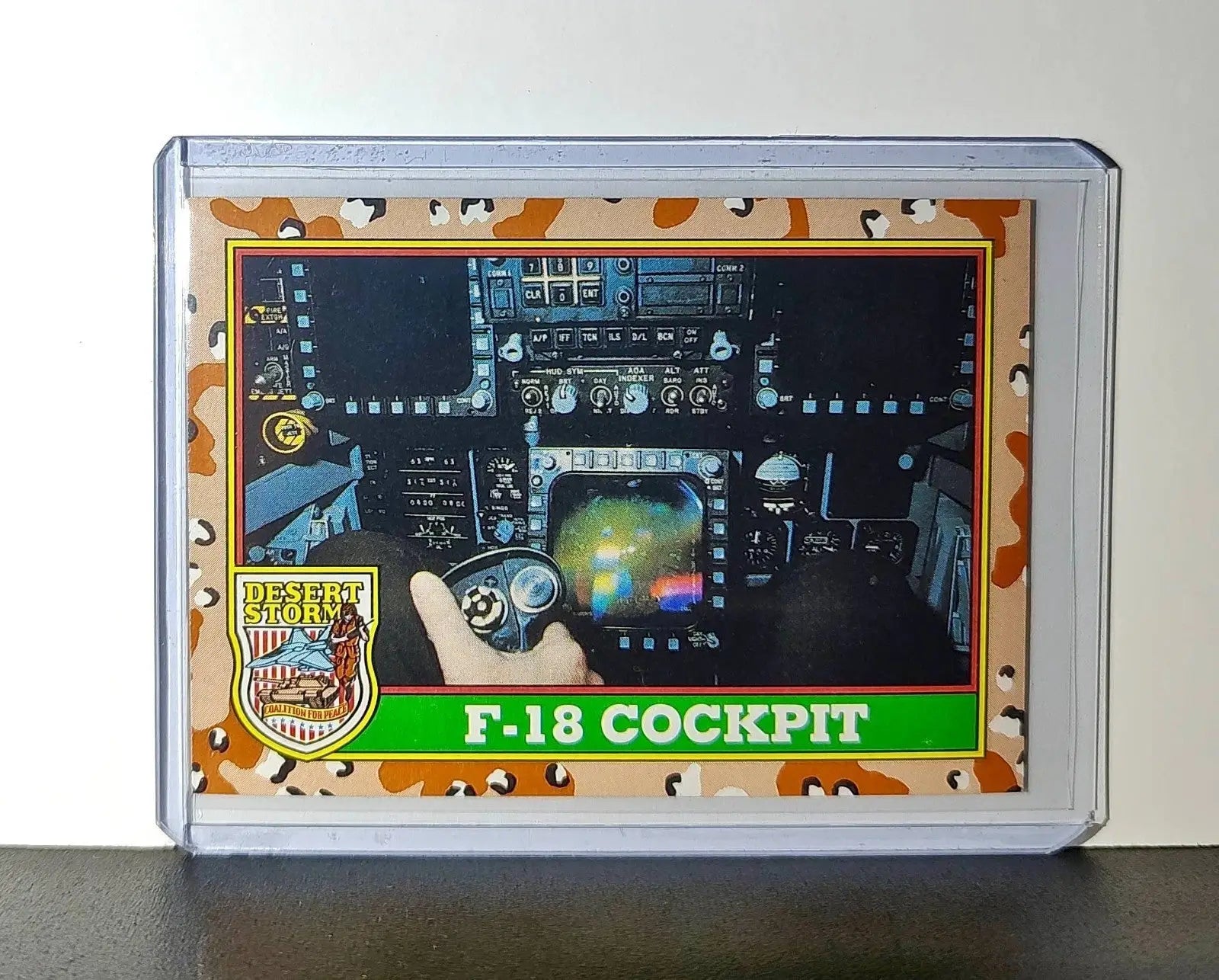 F/A-18 Cockpit 1991 Topps Desert Storm #64 Card