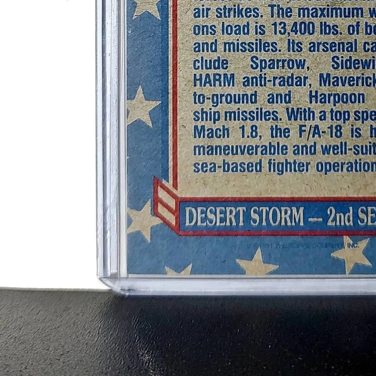 F/A-18 Fighter 1991 Topps Desert Storm #132 Card - Other