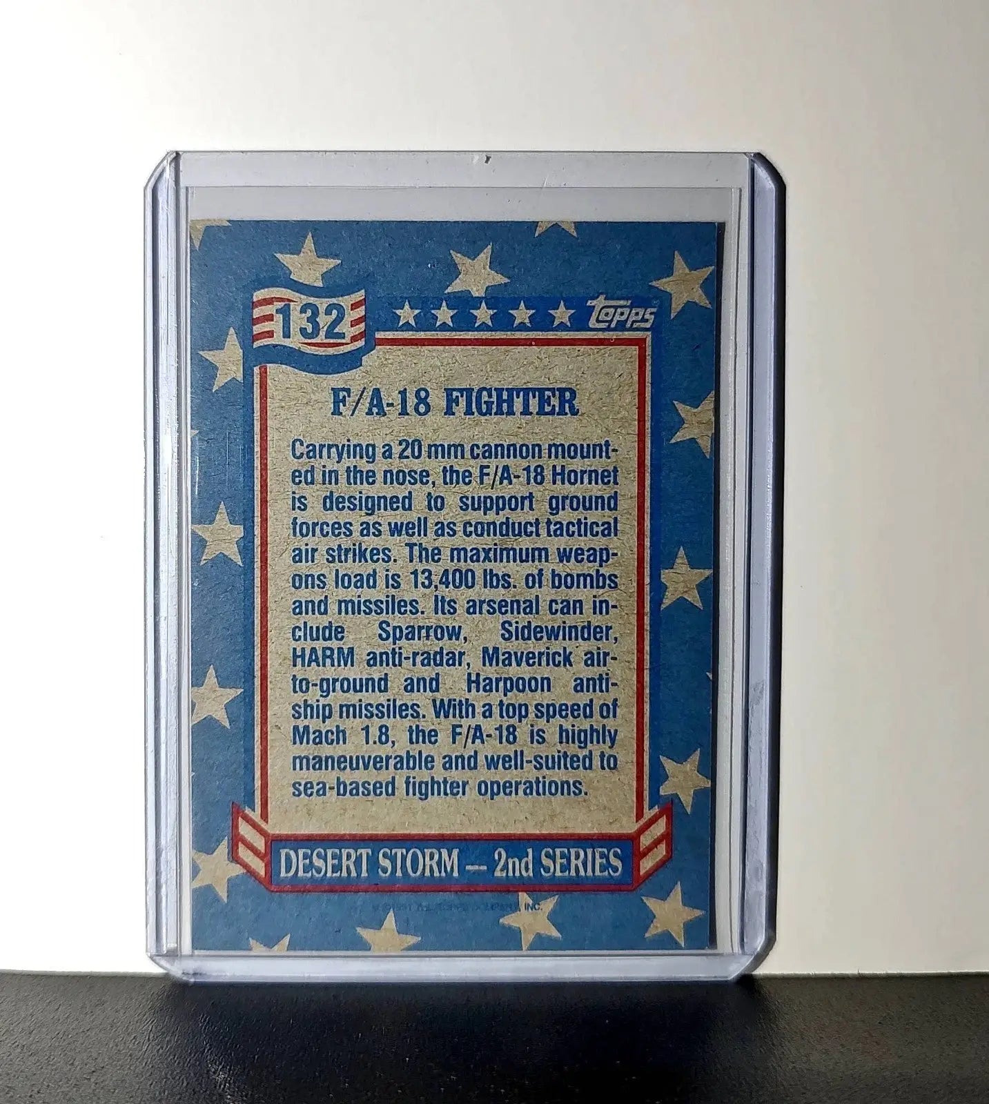F/A-18 Fighter 1991 Topps Desert Storm #132 Card - Other