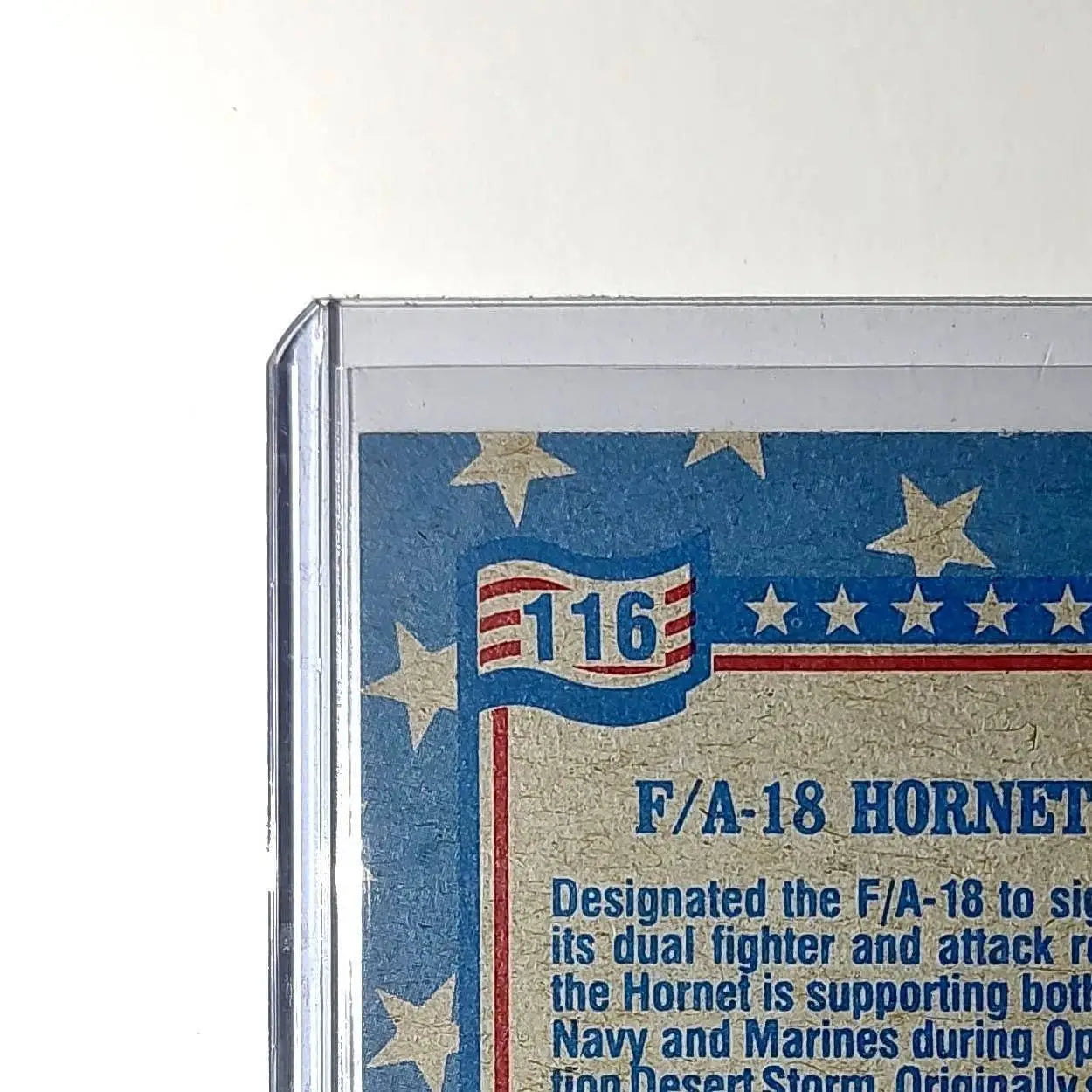 F/A-18 Hornet 1991 Topps Desert Storm #116 Card
