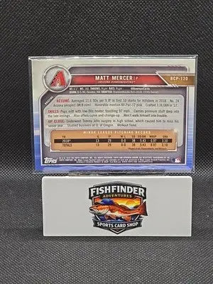 2019 Bowman - Chrome Prospects Matt Mercer #BCP-120 Mega Box Purple Mojo /250 - Baseball Card Box