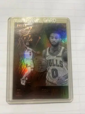 Basketball rookie card of Coby White from Panini Chronicles Chicago Bulls 2019-20