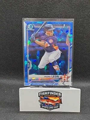 2021 Bowman Chrome Sapphire Edition - Chrome Prospects Pedro Leon #BCP-189 Blue - Baseball Card Single