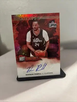 2024-25 Panini Nba Hoops - Hot Signatures Norman Powell #HS-NPC (AU) - Basketball Card Single
