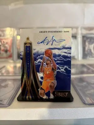 2024-25 Panini Select In Flight Signatures Amare Stoudemire Blue Auto /49 Suns - Basketball Card Single