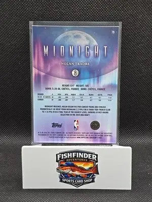 2025-26 Topps Midnight Basketball #79 Nolan Traore Zodiac Rookie RC (JR) - Basketball Card Single