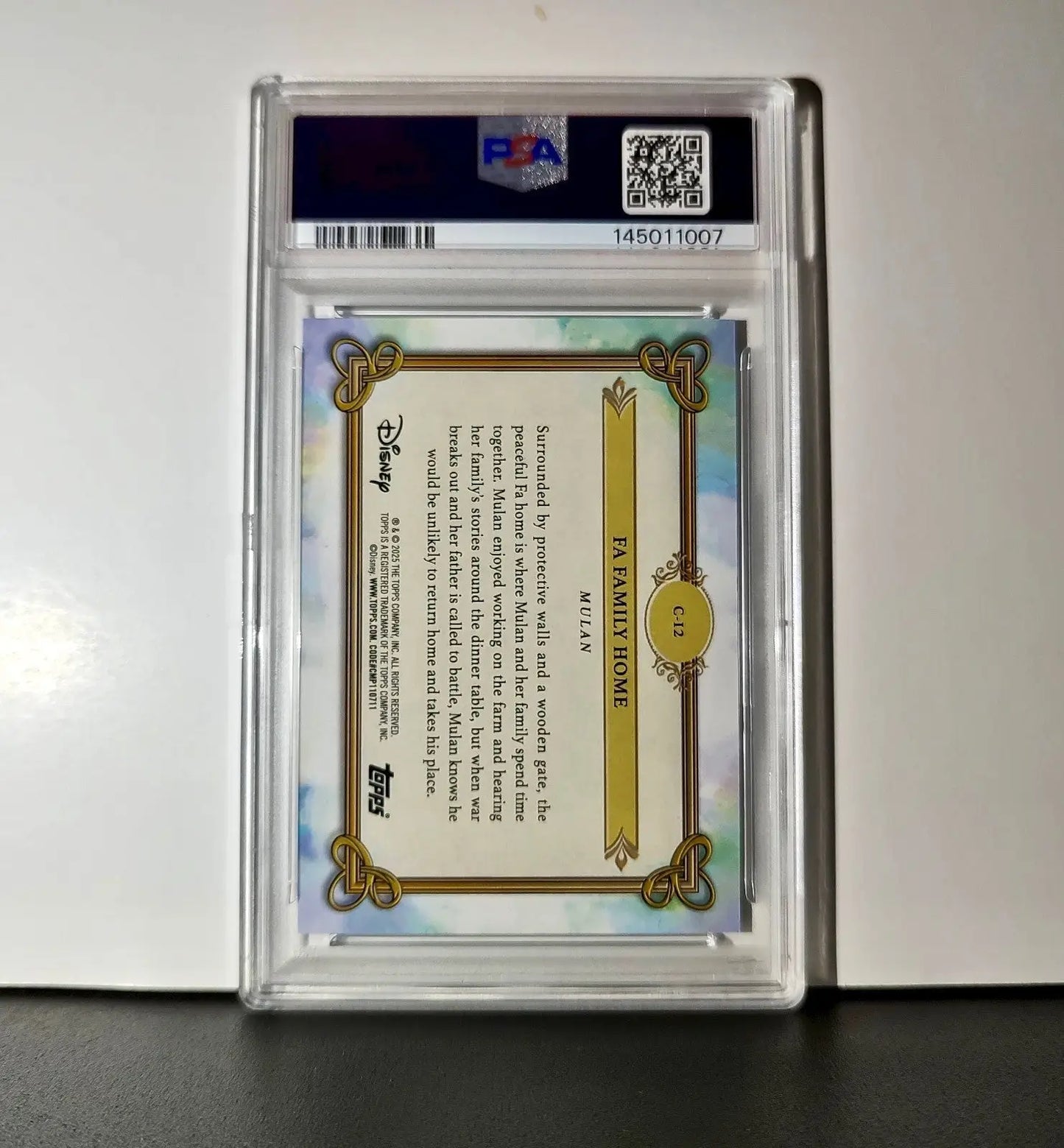 Fa Family Home 2025 Topps Disney #C-12 Card Mulan PSA 10 - Non-Sports Card Single