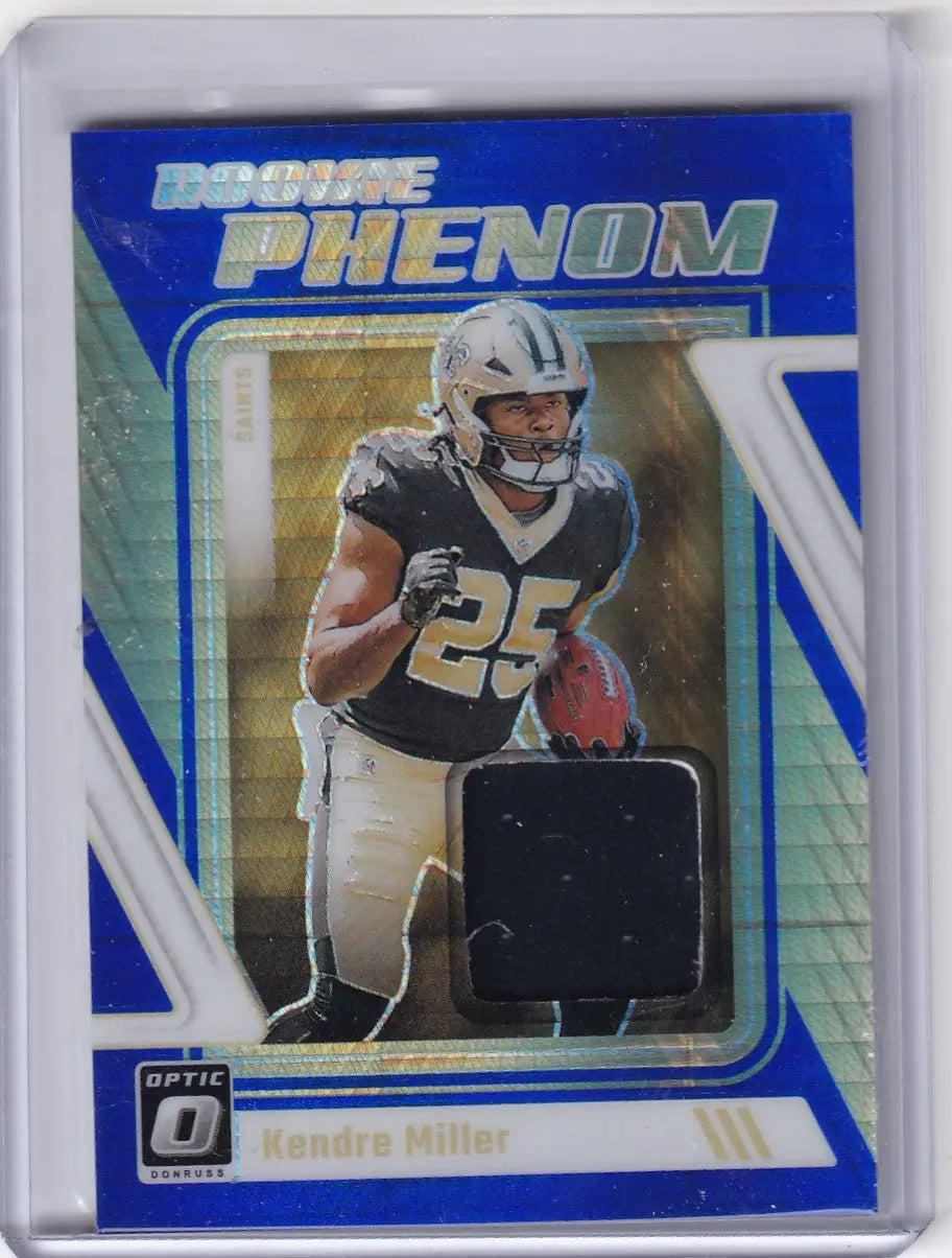 2023 DONRUSS OPTIC #RP-KM KENDRE MILLER PHEHOM PATCH- NEW ORLEANS SAINTS - Football Card Single
