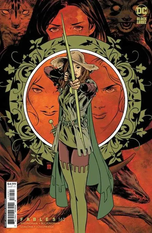 Fables #162 cover artwork with a cloaked figure, perfect for comic and trading card collectors