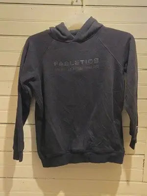 Fabletics Hoodie Womens XL Black Pullover Fleece Lined Luxe 360 Los Angeles Logo - Apparel