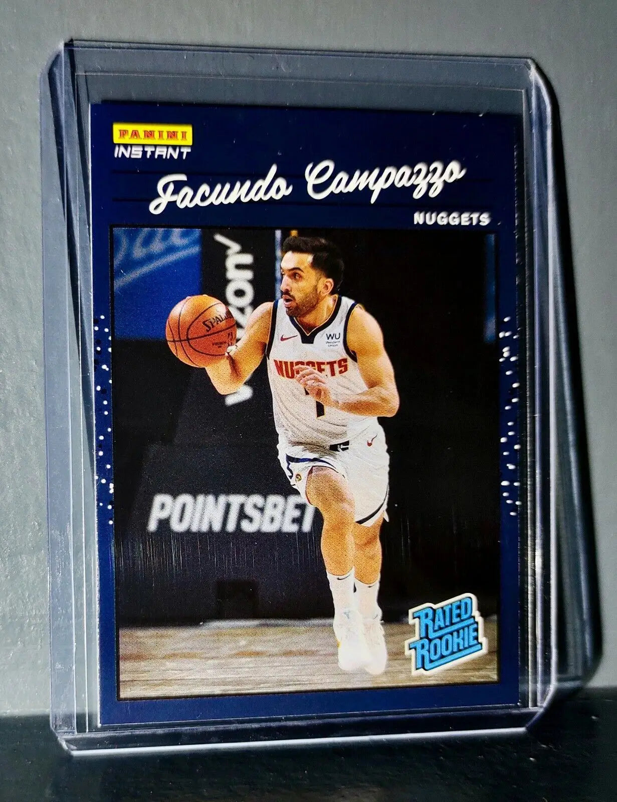 Facundo Campazzo 2020-2021 Panini NBA Instant 45 Rated Rookie Retro Card 1/3558 - Basketball Card Single