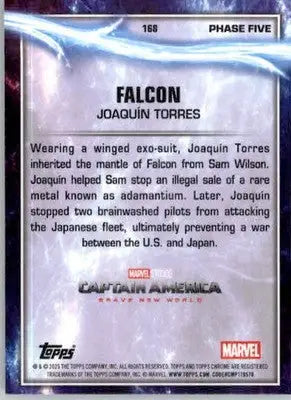Falcon - 2025 Topps Chrome Marvel Studios - #168 - Non_sport - Marvel Card Single