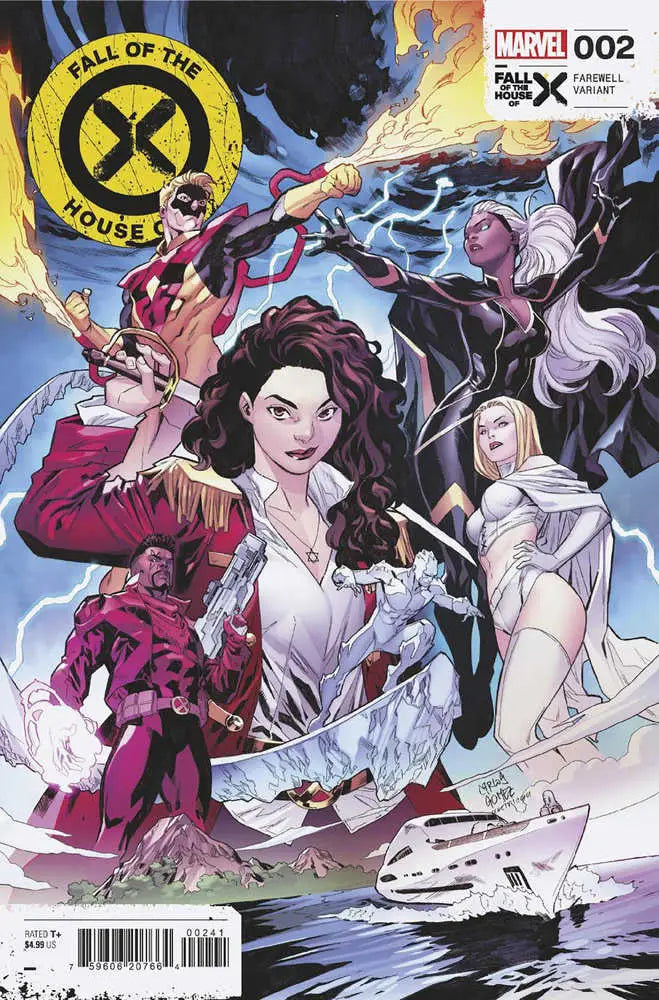 Comic book cover for Marvel’s Tales of the X-Men features dynamic action poses for trading cards