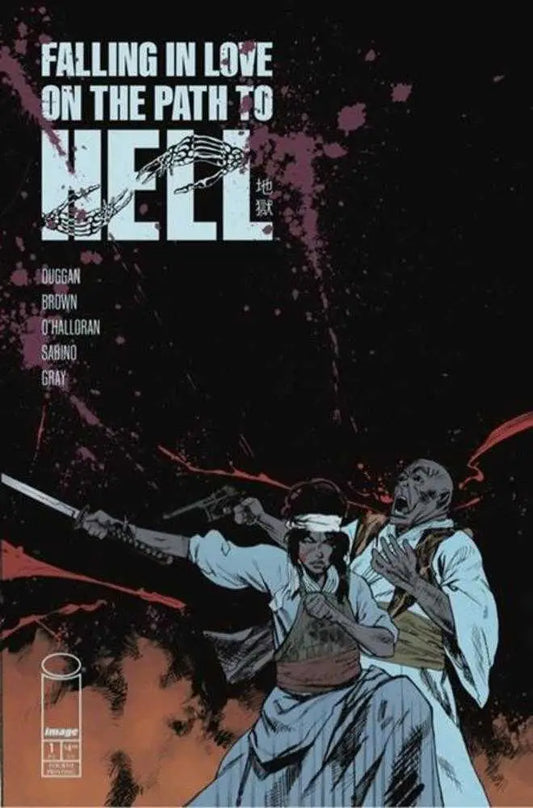 Falling In Love On The Path To Hell #1 4th Print comic book cover with trading cards art