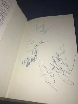 Signed book page from Families Are Forever Auto Hardcover by Tim Curt Goad Family