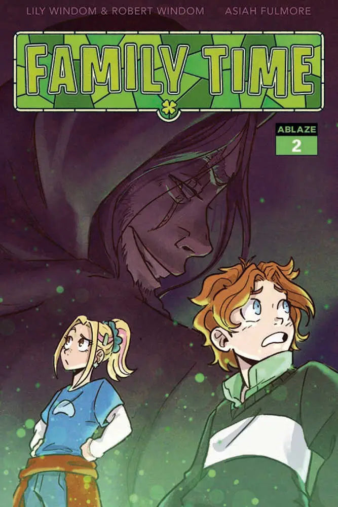 Anime-style characters on Family Time #2 Cover A Fulmore with a mysterious silhouette