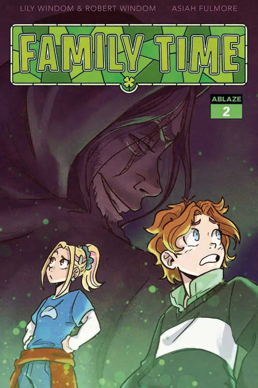 Anime-style characters on Family Time #2 Cover A Fulmore with a mysterious silhouette