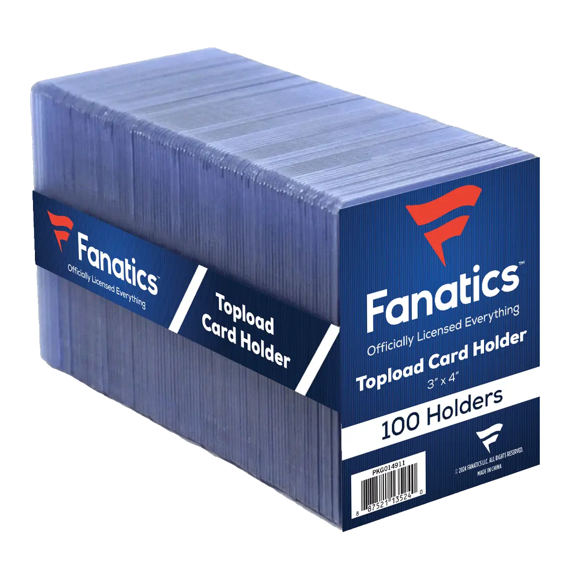 Fanatics 35pt Standard Top Loaders - 100 Count - Trading Card Supplies - Toploaders