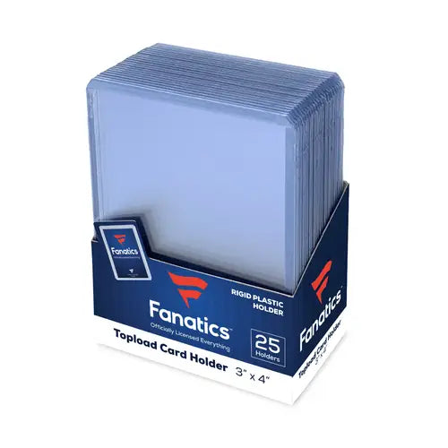 Fanatics Collectibles 3x4 Top Loader - 25 Count - Trading Card Supplies - Toploaders