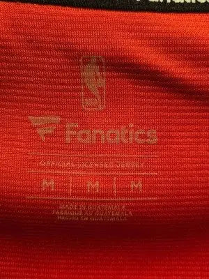 Fanatics NBA Jersey Womens M Red V Neck Short Sleeve Athletic Top Performance - Apparel
