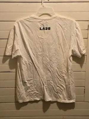Fanatics Shirt XL LA28 Olympics Graphic White Crewneck Short Sleeve Tee - Apparel