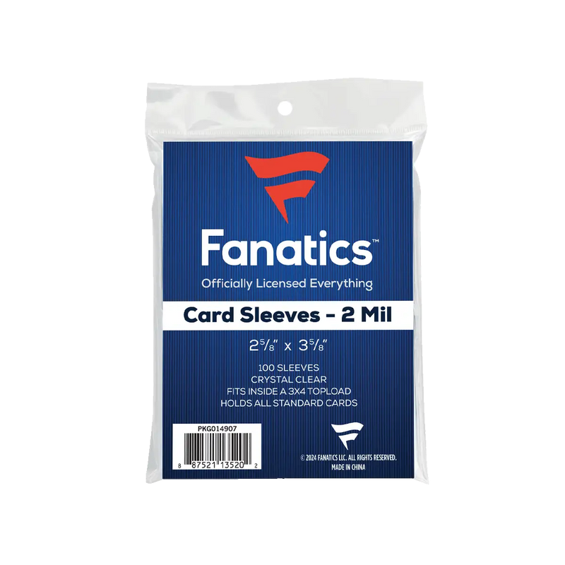 Fanatics Soft Sleeves - 100 Count - Card Supplies