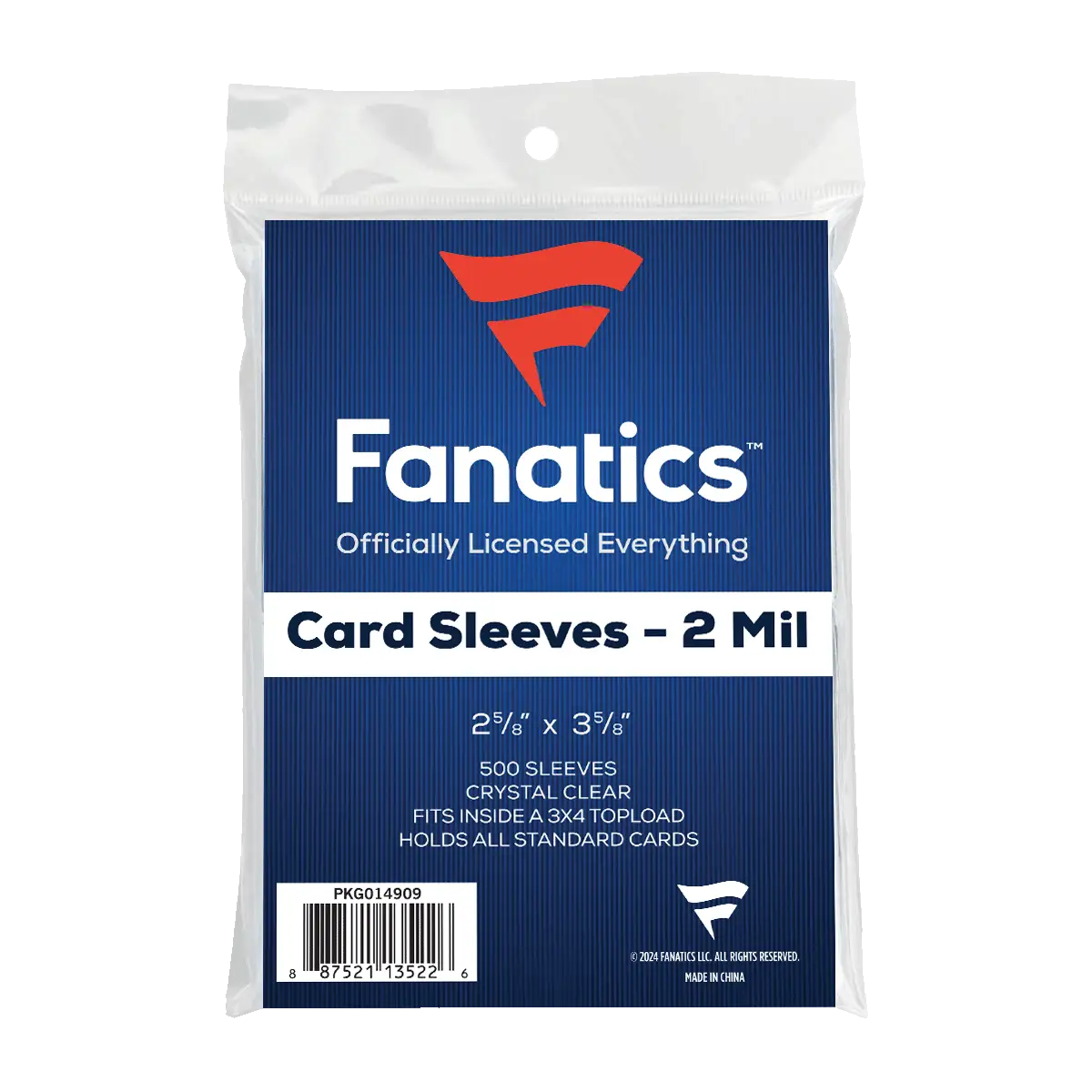 Fanatics Soft Sleeves - 500 Count - Trading Card Supplies - Sleeves