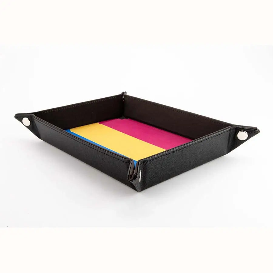 Fanroll Pride Fold Up Velvet Dice Tray - Pansexual Flag - General Merchandise