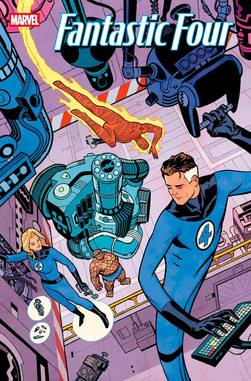 Comic book cover of Fantastic Four Cliff Chiang Variant showcasing Earth’s history