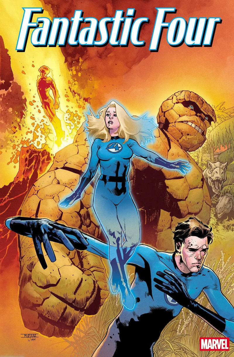 Fantastic Four comic book cover featuring the four main characters in Mahmud Asrar Foil Variant