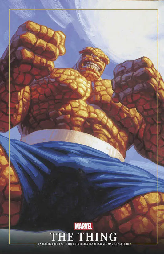Fantastic Four #20 Greg And Tim Hildebrandt The Thing Marvel Masterpieces III Va Riant - Marvel Card Single