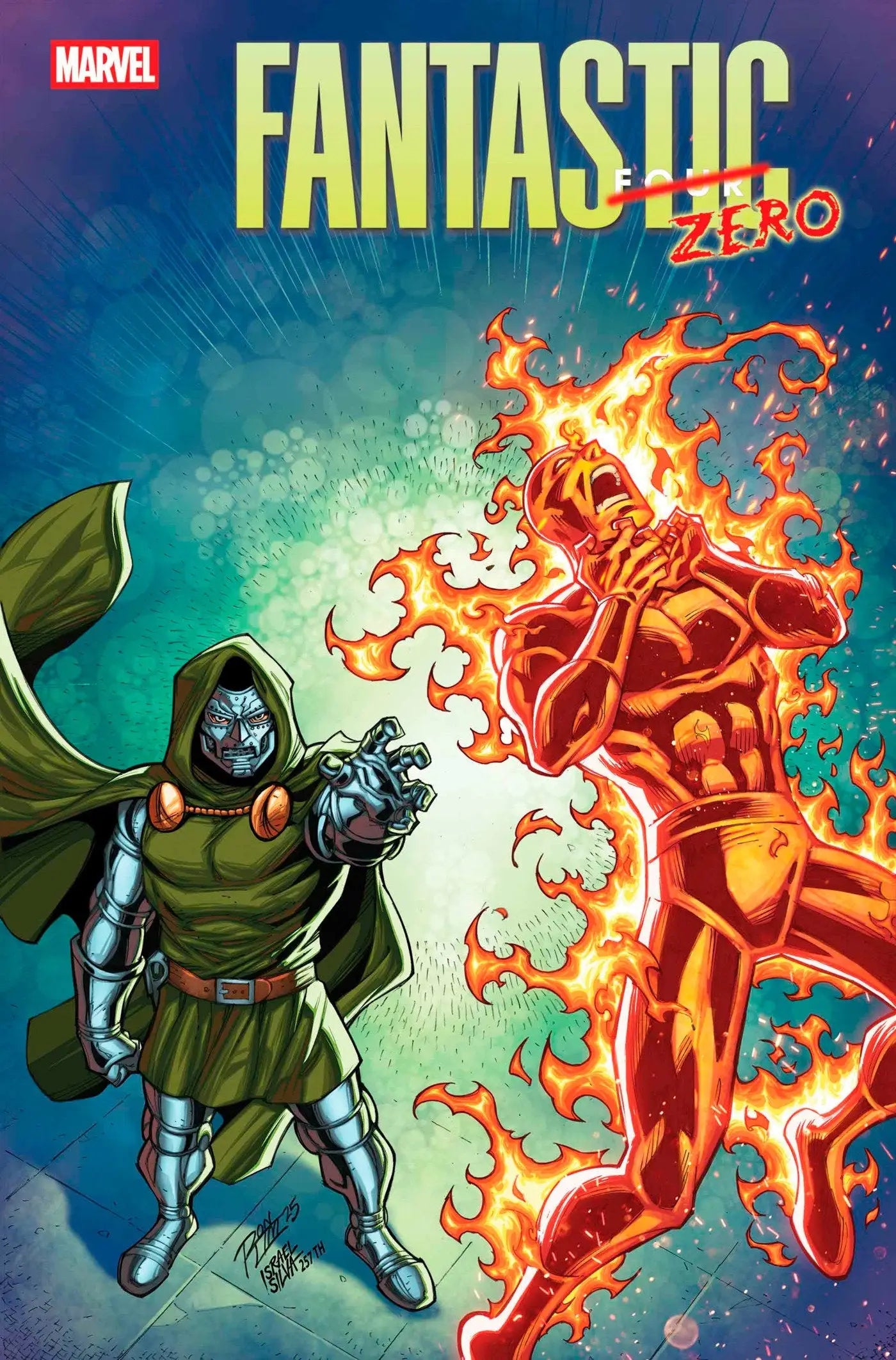Comic book cover of Fantastic Four #33 Ron Lim Bring On The Bad Guys Variant featuring Doom