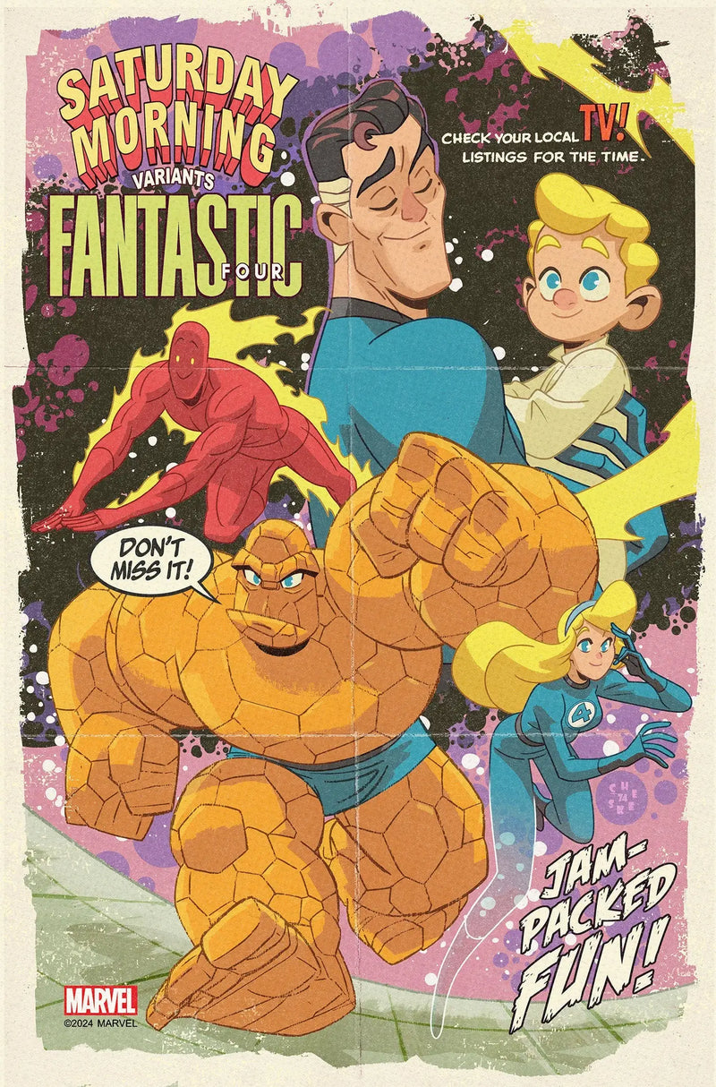 Fantastic Four cartoon poster featuring Sean Galloway Saturday Morning Variant Doom